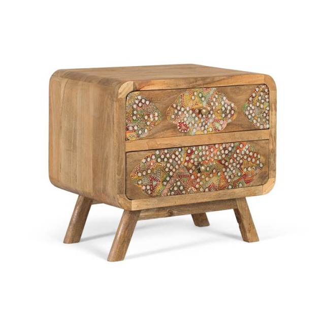 Noptiera multicolora din lemn Bejeweled Giner y Colomer
