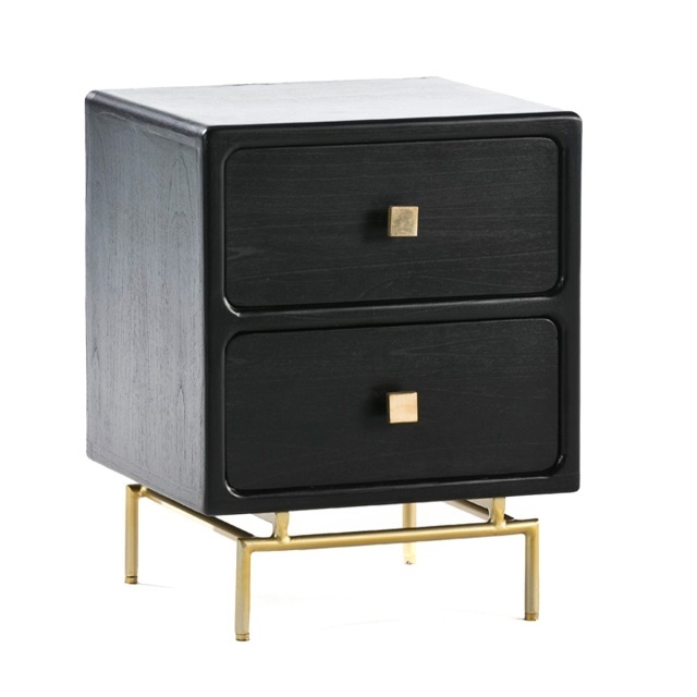 Noptiera neagra din metal Savanna Thai Natura