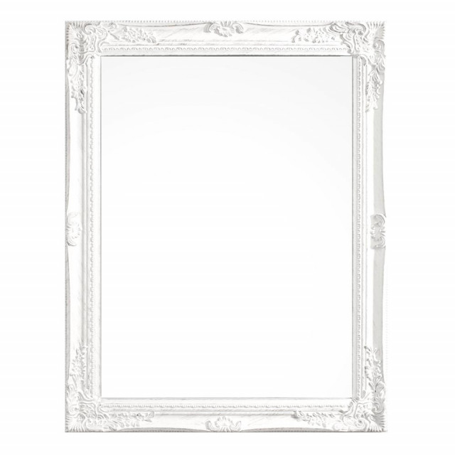 Oglinda dreptunghiulara alba din lemn de paulownia 62x82 cm Miro Bizzotto