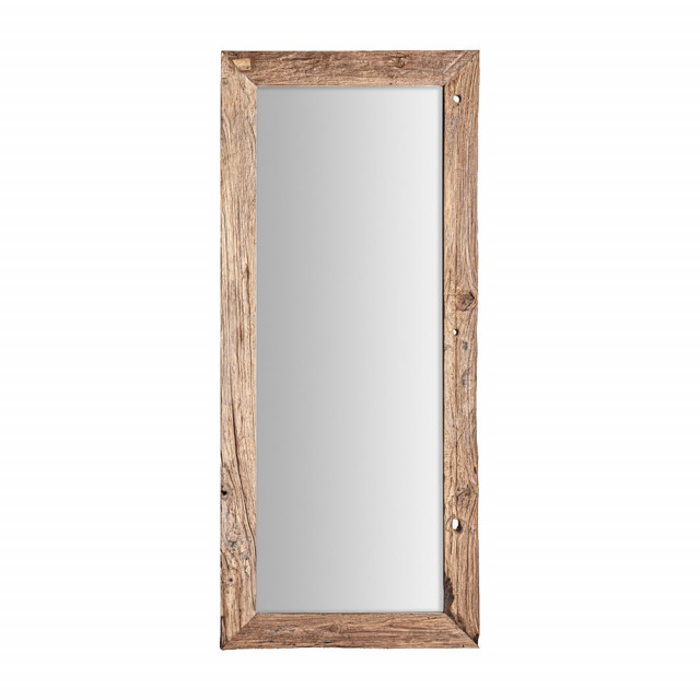 Oglinda dreptunghiulara maro din lemn de tec 65x150 cm Lux Vical Home