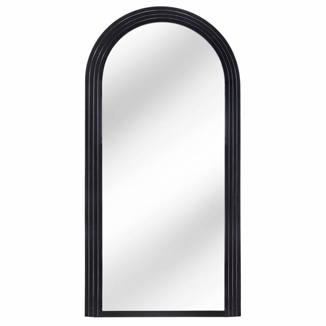 Oglinda dreptunghiulara neagra din lemn 80x160 cm Art Deco The Home Collection