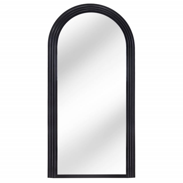 Oglinda dreptunghiulara neagra din MDF 80x160 cm Art Deco The Home Collection