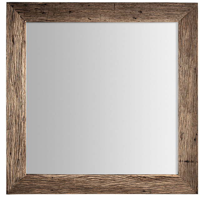 Oglinda patrata maro din lemn de pin 150x150 cm Samsun Vical Home