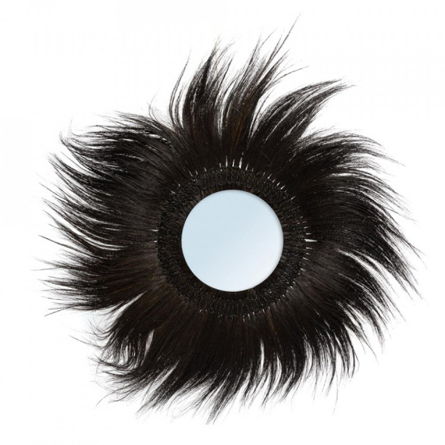 Oglinda rotunda neagra din iarba 100 cm Simba Bazar Bizar