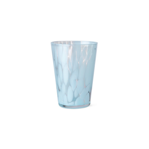 Pahar albastru deschis/transparent din sticla 270 ml Casca Ferm Living