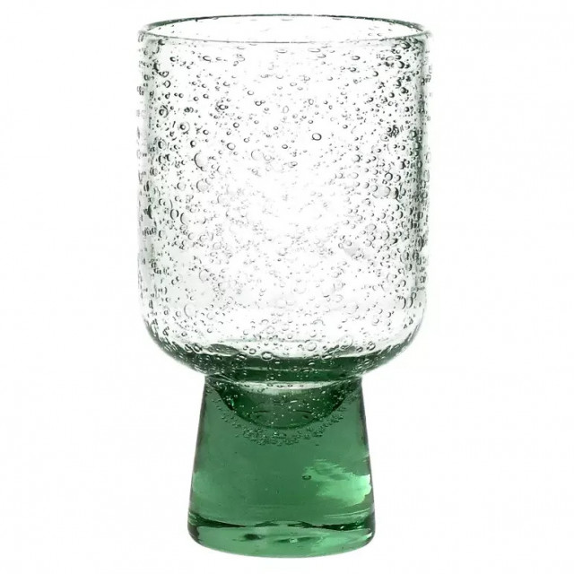 Pahar verde deschis pentru vin din sticla 8x13 cm Stele Pomax