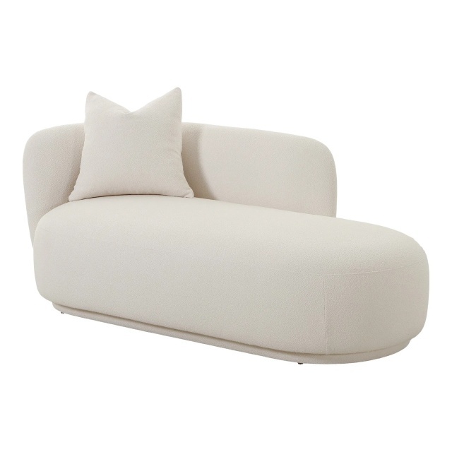 Pat de zi crem din textil 175 cm Mykonos House Nordic