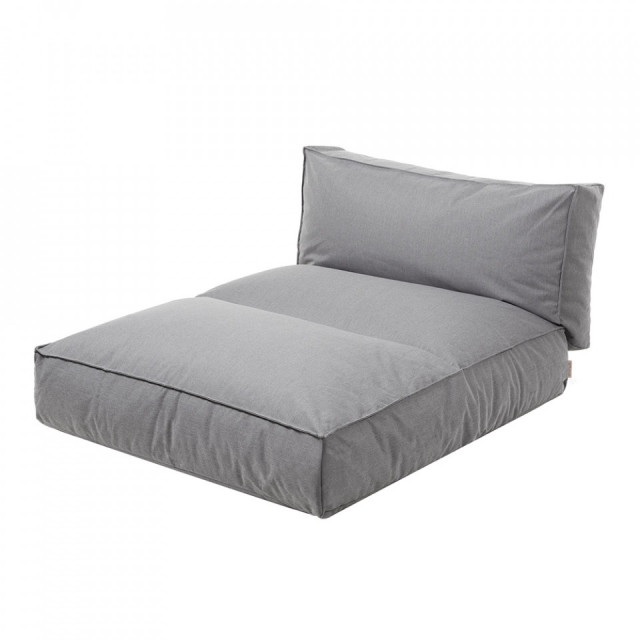 Pat de zi exterior gri piatra din fibre sintetice si otel 190 cm Stay L Blomus