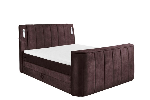 Pat mov vanata din textil 180x200 cm Dallas Deco The Home Collection