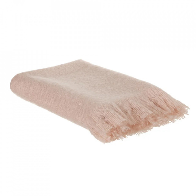 Patura roz din fibre acrilice 127x152 cm Lani The Home Collection