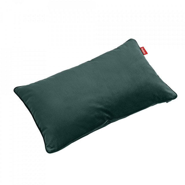 Perna dreptunghiulara albastra petrol din catifea reciclata 40x66 cm King Fatboy