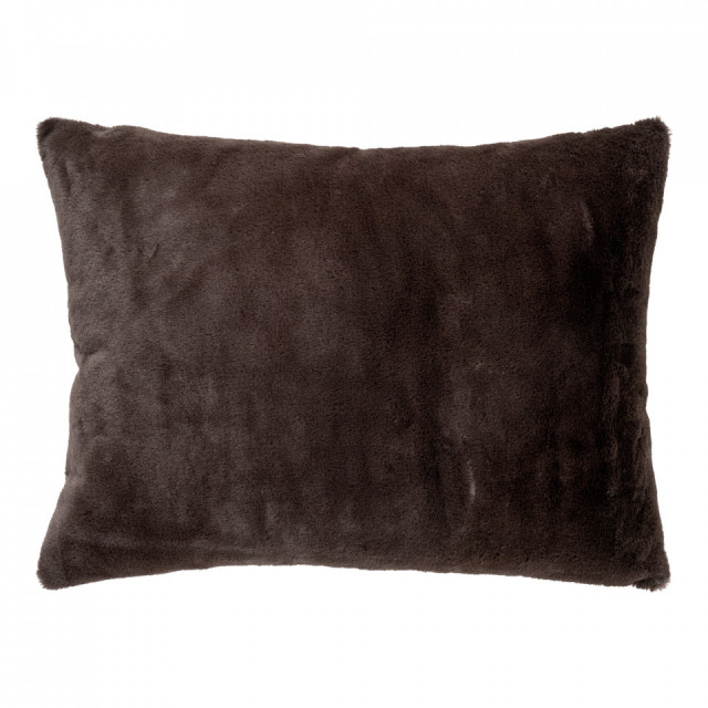 Perna dreptunghiulara maro inchis/neagra din fibre 45x60 cm Evora House Nordic