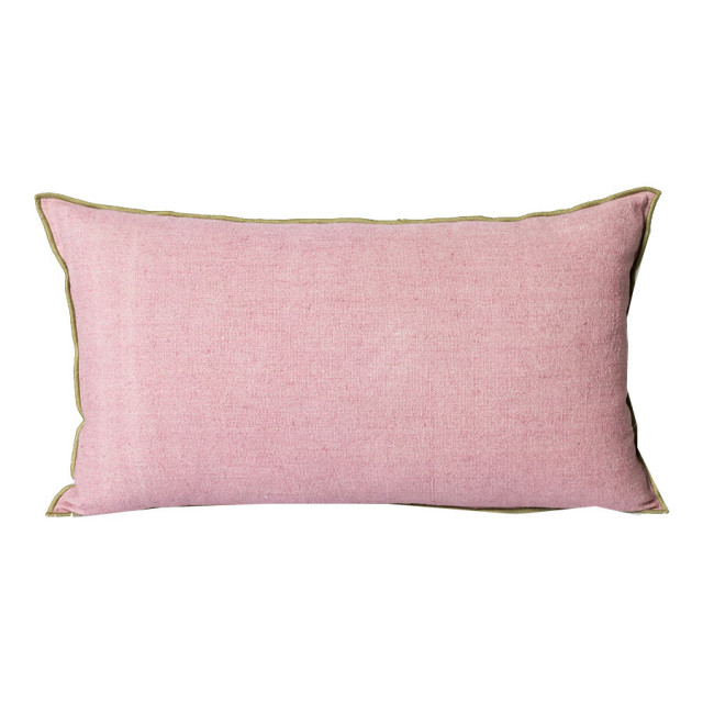 Perna dreptunghiulara roz din fibre naturale 35x60 cm Quai HKliving