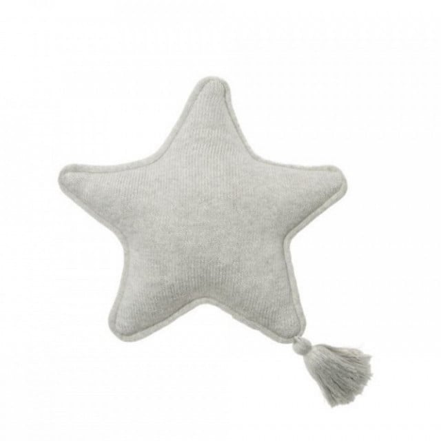 Perna gri din bumbac 25x25 cm Twinkle Star Lorena Canals