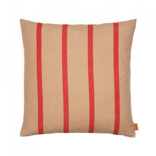 Perna patrata maro camel/rosie din fibre naturale 50x50 cm Grand Ferm Living