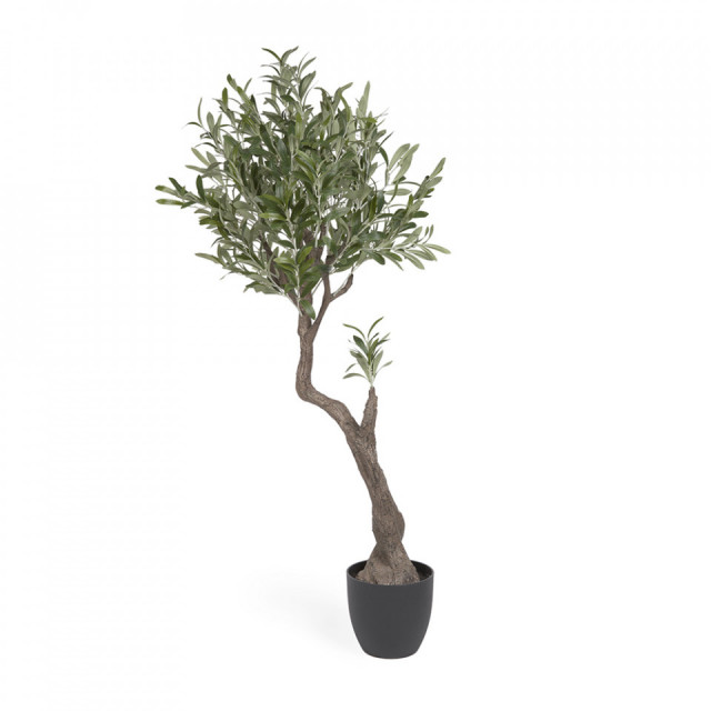 Planta artificiala cu ghiveci din metal 140 cm Olive Kave Home