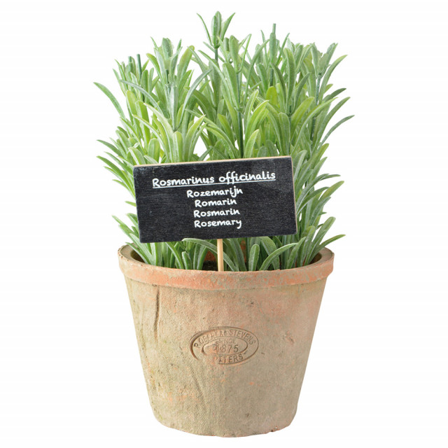 Planta artificiala cu ghiveci multicolora din teracota si polistiren 18 cm Rosemary L Esschert Design