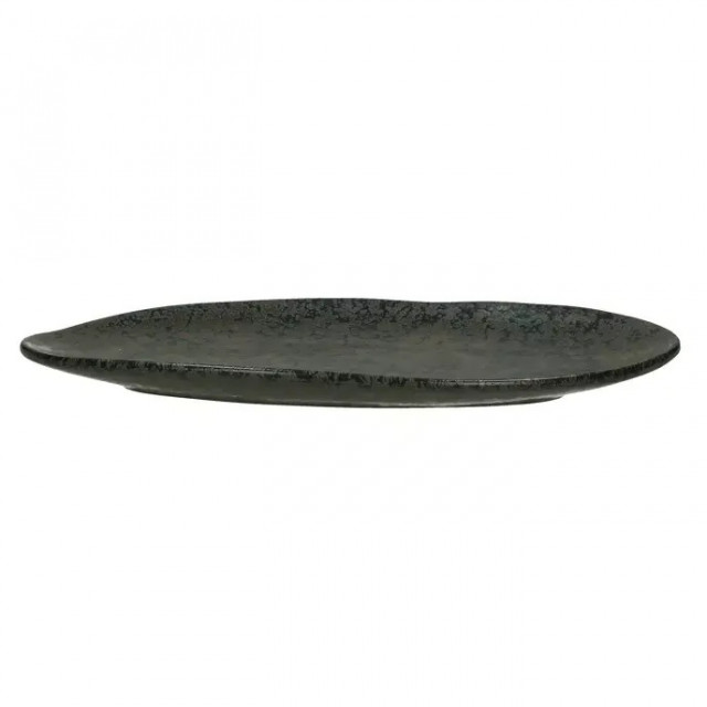 Platou negru din ceramica 11x27 cm Basalt Pomax