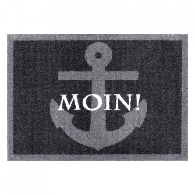 Pres pentru intrare dreptunghiular gri din poliamida 50x70 cm Moin Zala Living