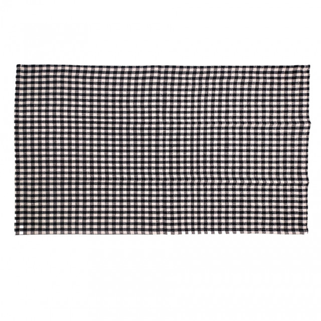 Protectie masa dreptunghiulara alba/neagra din bumbac 50x70 cm Juliette The Home Collection