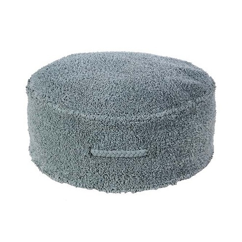 Puf pentru copii rotund albastru din bumbac 50 cm Chill Vintage Lorena Canals