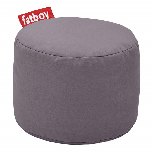 Puf rotund gri din bumbac 50 cm Point Fatboy