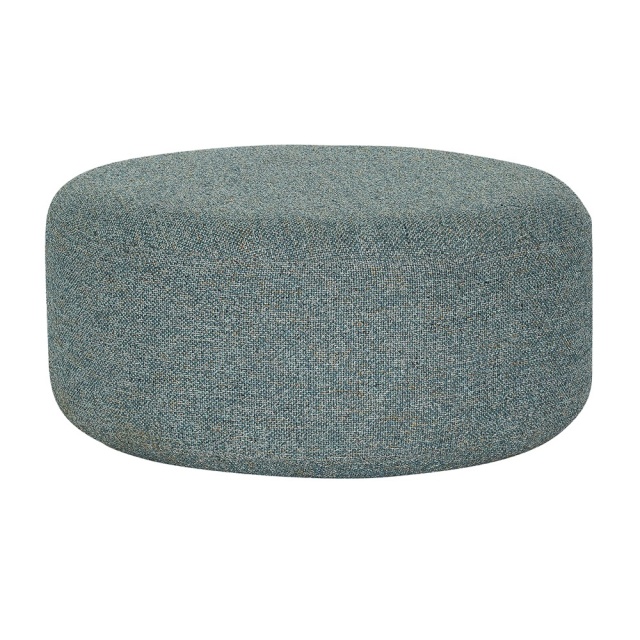 Puf rotund gri inchis din textil 70 cm Marshmellow Hubsch