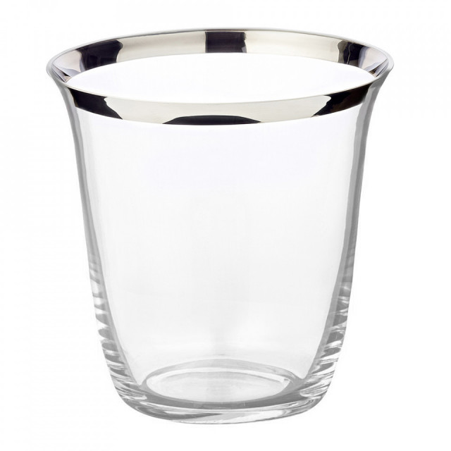 Racitor pentru sticla transparent/argintiu din sticla Toby Edzard