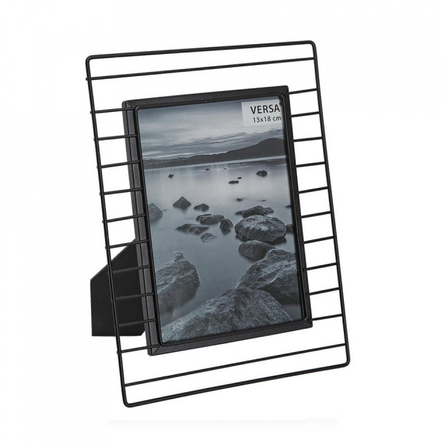 Rama foto neagra din metal 18x24 cm Versa Home