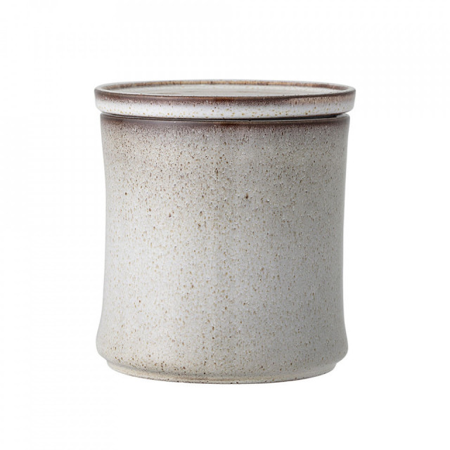 Recipient cu capac gri din ceramica 1,4 L Sandrine Bloomingville
