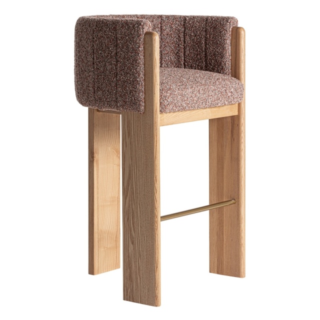 Scaun bar multicolor din textil Sernier Vical Home