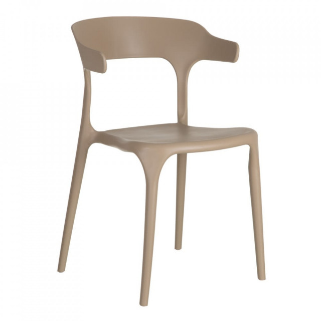 Scaun crem din plastic Poly The Home Collection