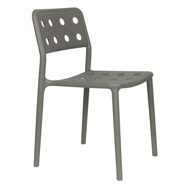 Scaun dining exterior gri din plastic Serra The Home Collection