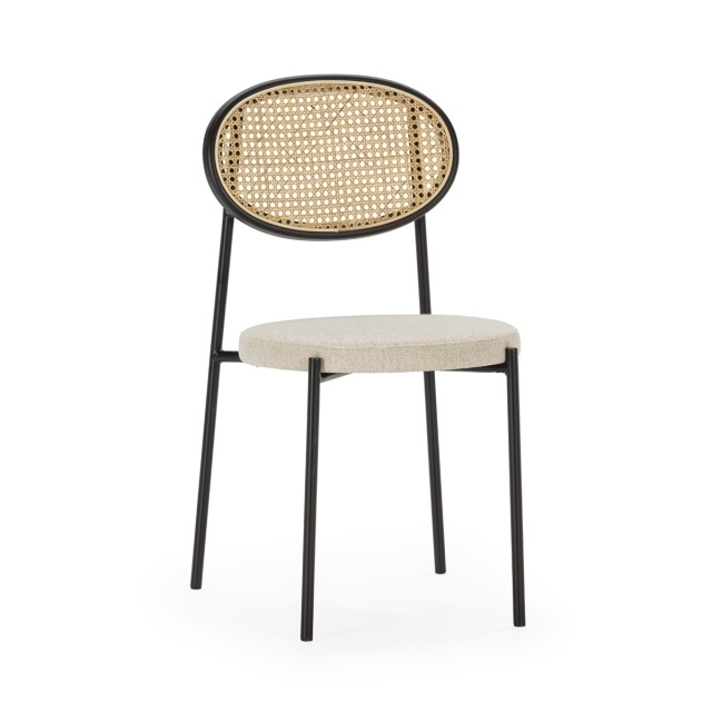Scaun dining multicolor din metal Travis Thai Natura
