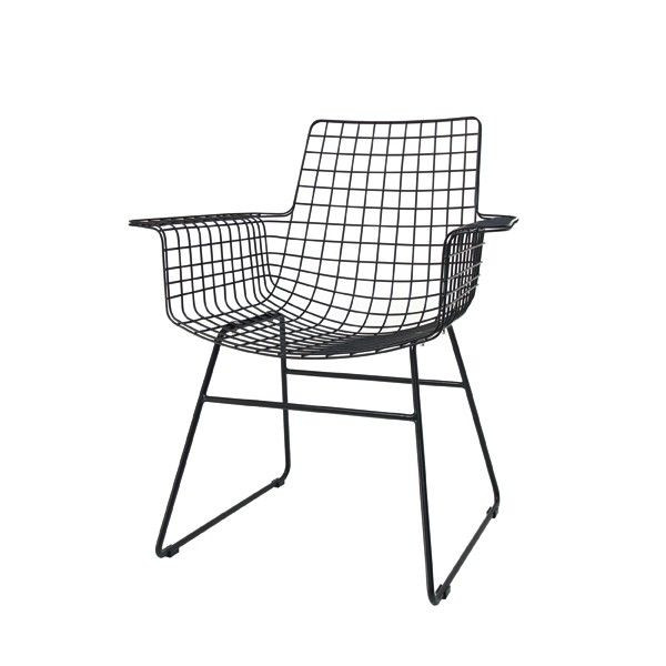 Scaun dining negru din metal Diana HKliving