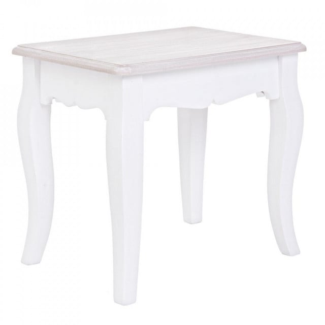 Scaunel alb/crem Charlene Bizzotto