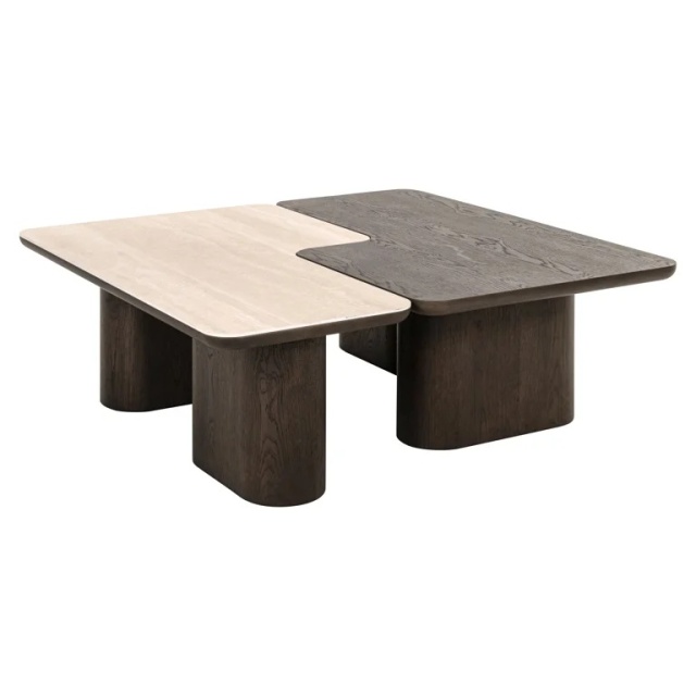 Set 2 mese de cafea maro Nando Richmond Interiors