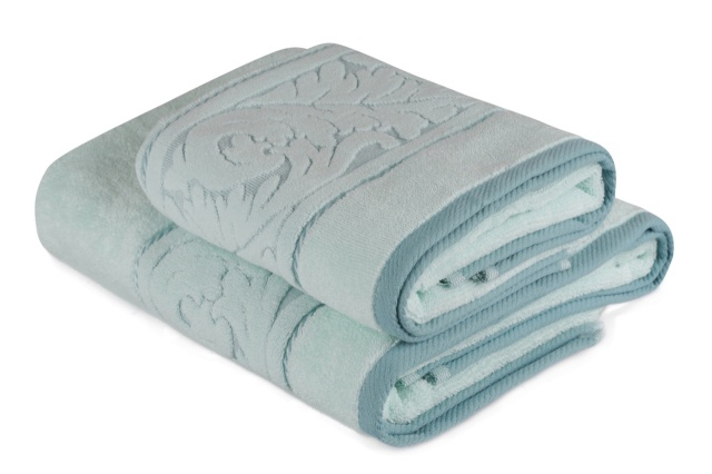 Set 2 prosoape verde menta din bumbac Sultan The Home Collection