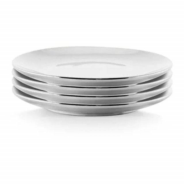 Set 4 farfurioare argintii din portelan 12 cm Dorisen Vtwonen