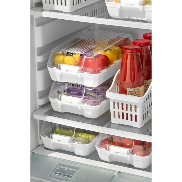 Set 4 organizatoare pentru frigider transparente din plastic Lu The Home Collection