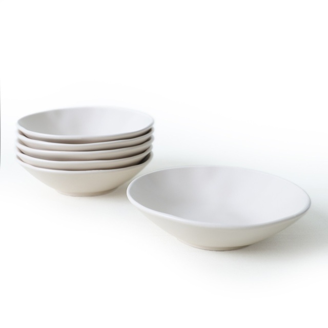 Set 6 boluri albe din ceramica 21 cm Zad The Home Collection