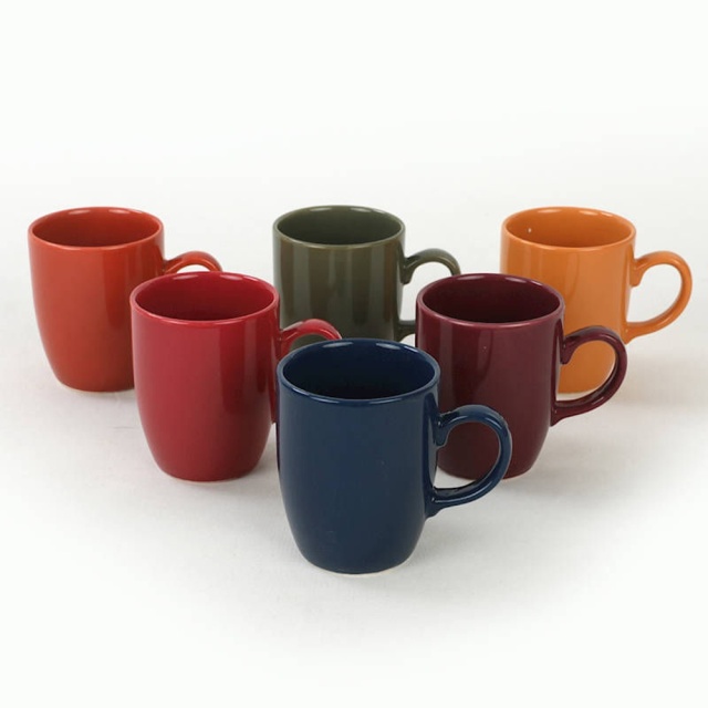 Set 6 cani multicolore din ceramica 300 ml Erik The Home Collection