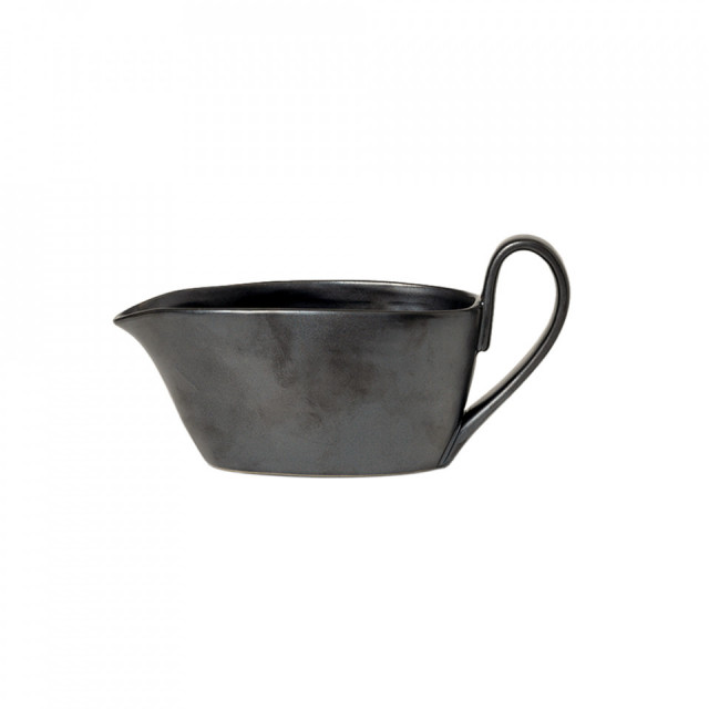 Sosiera neagra din ceramica 9x18 cm Flow Ferm Living