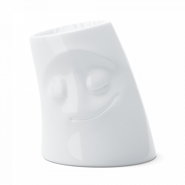Suport lumanare alb din ceramica 9 cm Cuddly Small Tassen