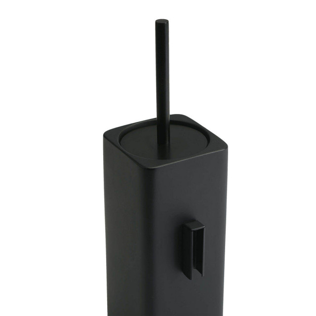 Suport perie toaleta neagra din fibre sintetice Khana Aquanova