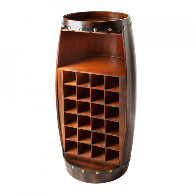 Suport sticle maro din lemn Bodega The Home Collection