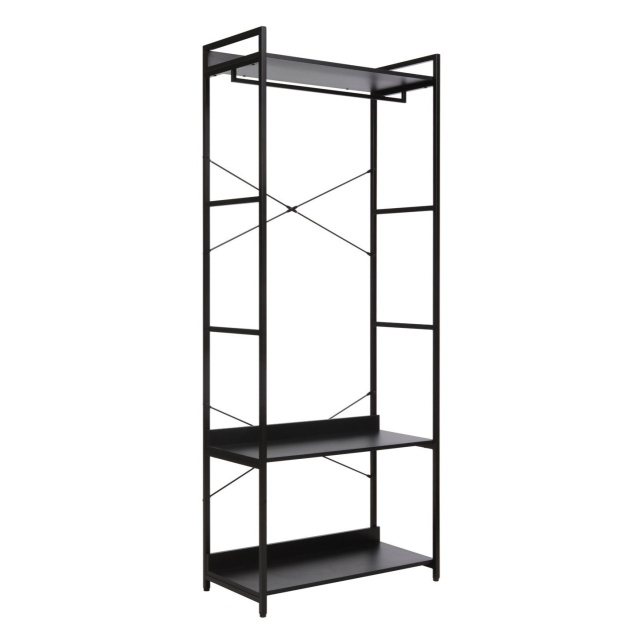 Suport umerase negru din metal Rin B The Home Collection
