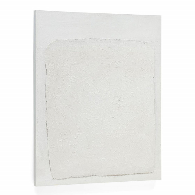 Tablou alb din canvas si MDF 80x100 cm Rodes Kave Home