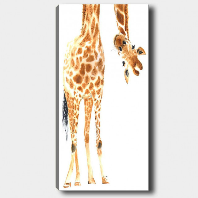 Tablou multicolor din fibre naturale 50x120 cm Giraffe The Home Collection
