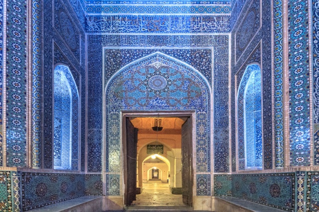 Tablou multicolor din sticla 110x160 cm Mosque Ter Halle